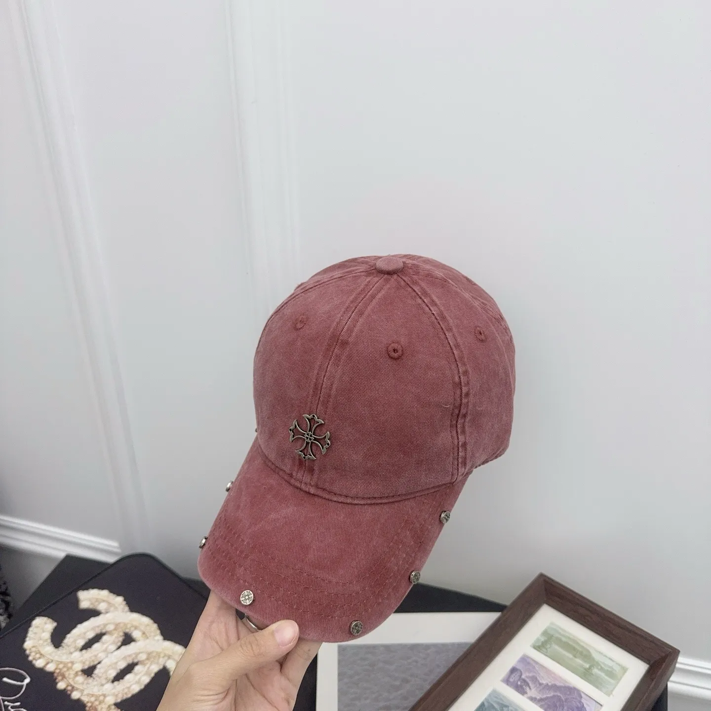 Crow Heart's new autumn and winter baseball cap, custom dyed, whitening and high-end! Heavy engineering design ‼ ️
